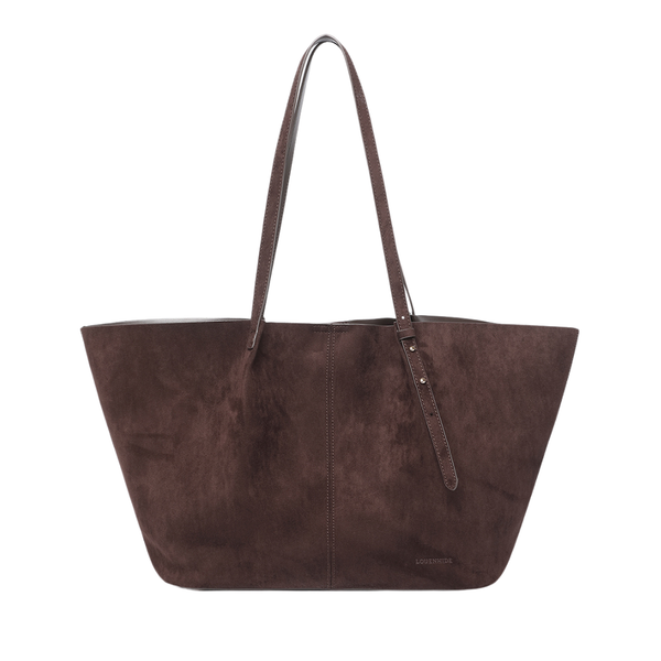 Louenhide - Sawyer Suedette Tote Bag - Chocolate