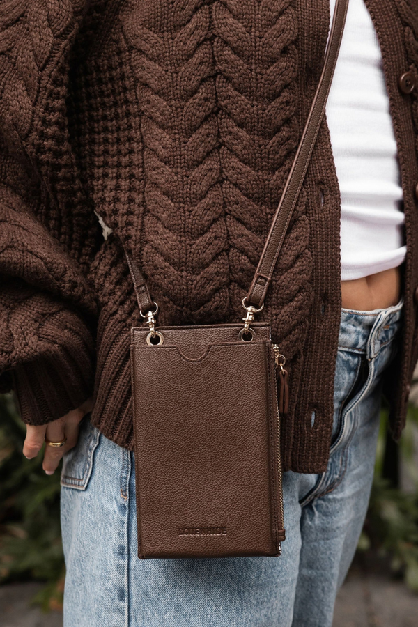 Louenhide - Suki Phone Bag - Chocolate