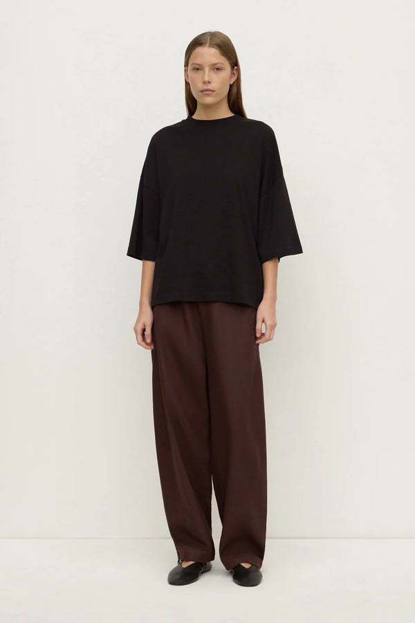 Assembly Label - Max Cotton Oversized Tee -  Black