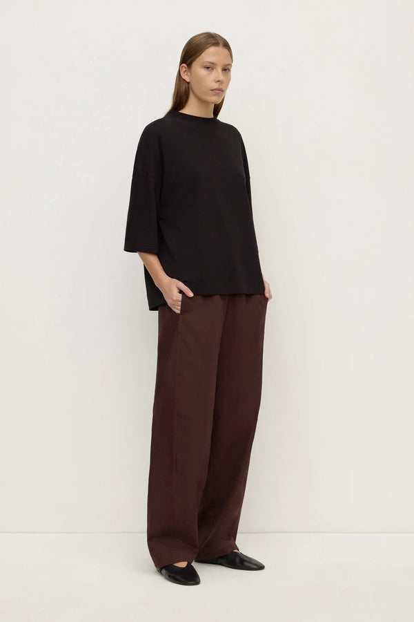 Assembly Label - Max Cotton Oversized Tee -  Black