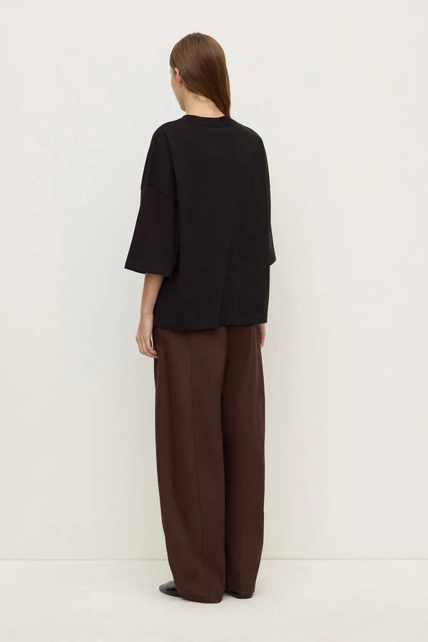 Assembly Label - Max Cotton Oversized Tee -  Black