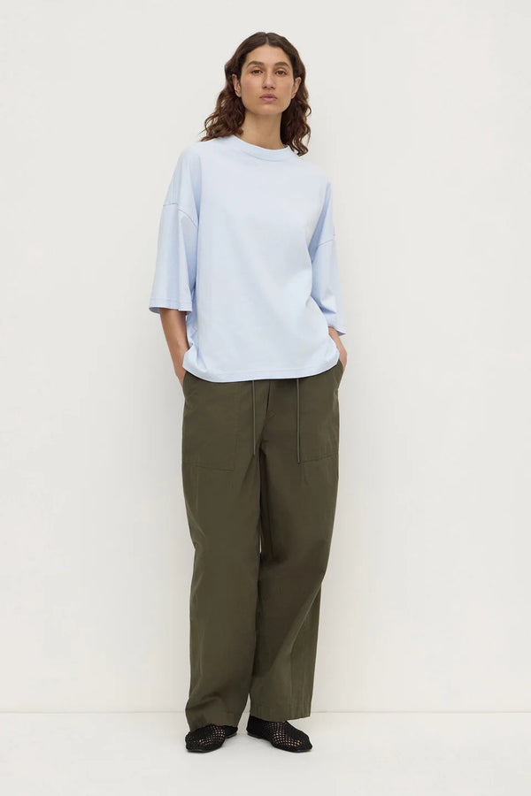 Assembly Label - Max Cotton Oversize Tee - Powder Blue