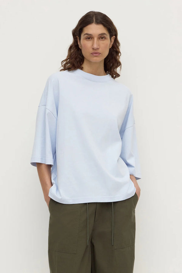 Assembly Label - Max Cotton Oversize Tee - Powder Blue