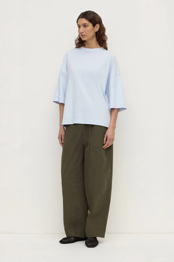 Assembly Label - Max Cotton Oversize Tee - Powder Blue