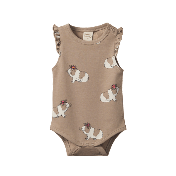 Nature Baby - Fleur Body Suit - Moon Flower Gala Print