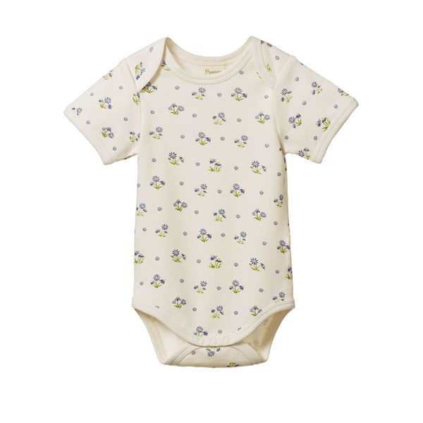 Nature Baby - Short Sleeve Body Suit - Daisy Daze Print