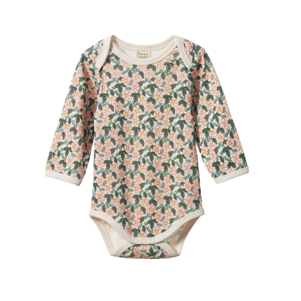 Nature Baby - Long Sleeve Bodysuit - Garland