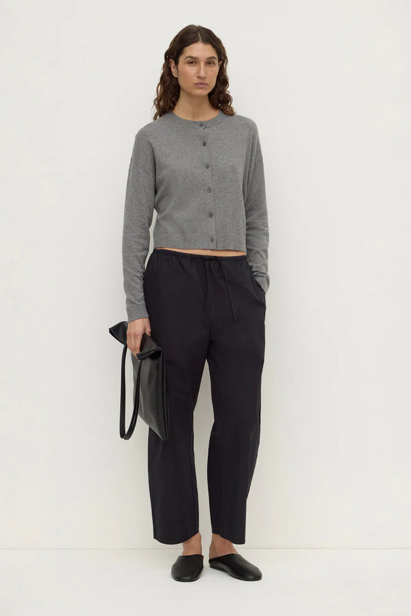 Assembly Label - Orina Cotton Cashmere Cardigan - Dark Grey Marle