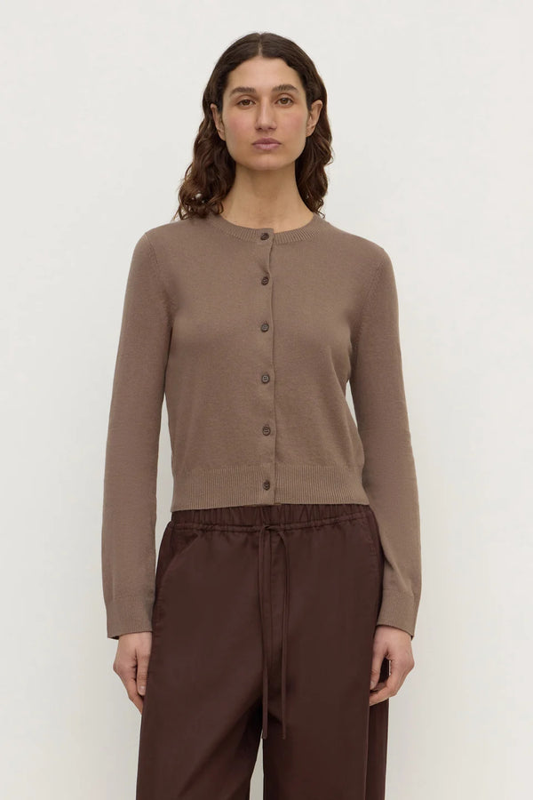 Assembly Label - Orina Cotton Cashmere Cardigan - Dark Sand