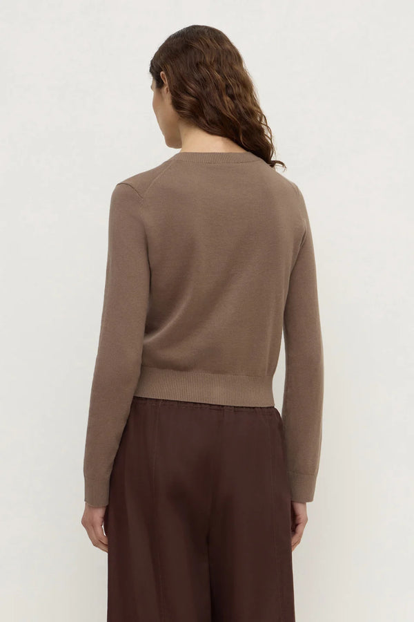 Assembly Label - Orina Cotton Cashmere Cardigan - Dark Sand