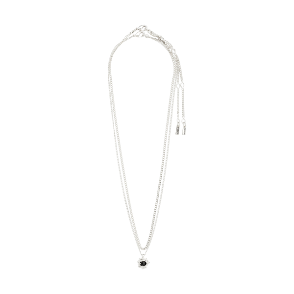 Pilgrim - ACT Necklace 2-in-1 - Silver / Black