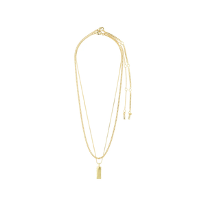 Pilgrim - Rowan Recycled Necklace 2-in-1 - Gold Plated
