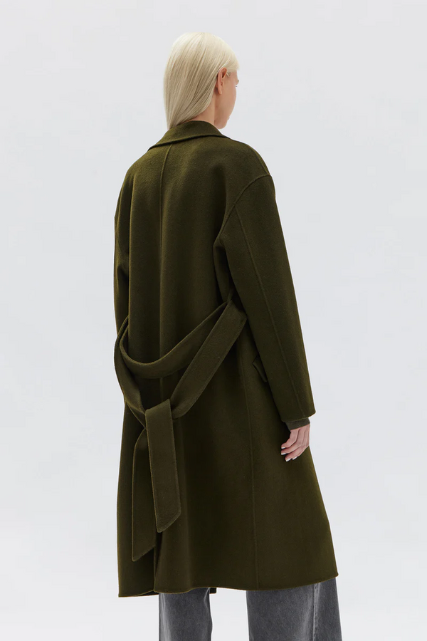 Assembly Label - Sadie Single Breasted Coat - Forest