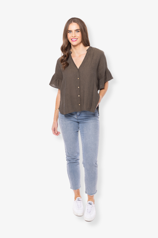 Seeking Lola - Riverstone Shirt - Khaki