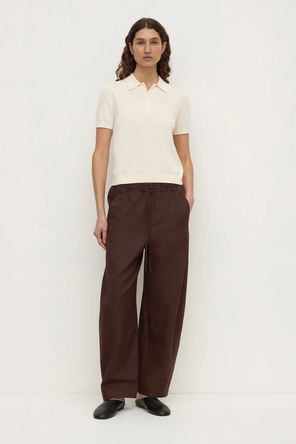 Assembly Label - Sloane Cotton Cashmere Polo - Cream