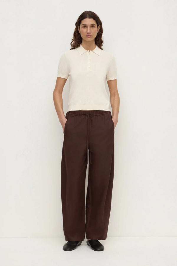 Assembly Label - Sloane Cotton Cashmere Polo - Cream