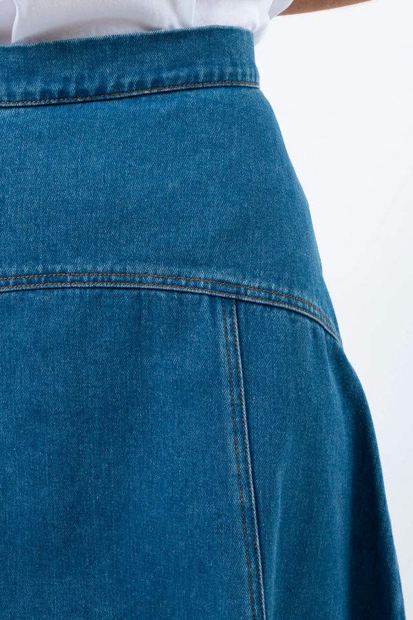 Stella + Gemma -  Dixie Skirt - Mid Wash