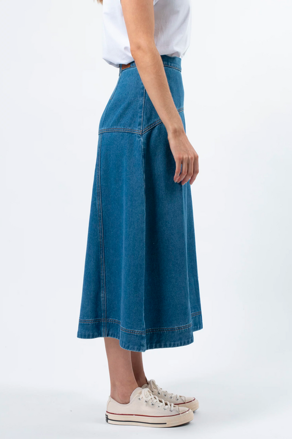 Stella + Gemma -  Dixie Skirt - Mid Wash