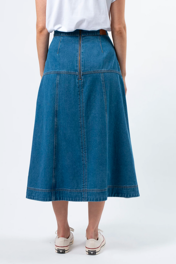 Stella + Gemma -  Dixie Skirt - Mid Wash