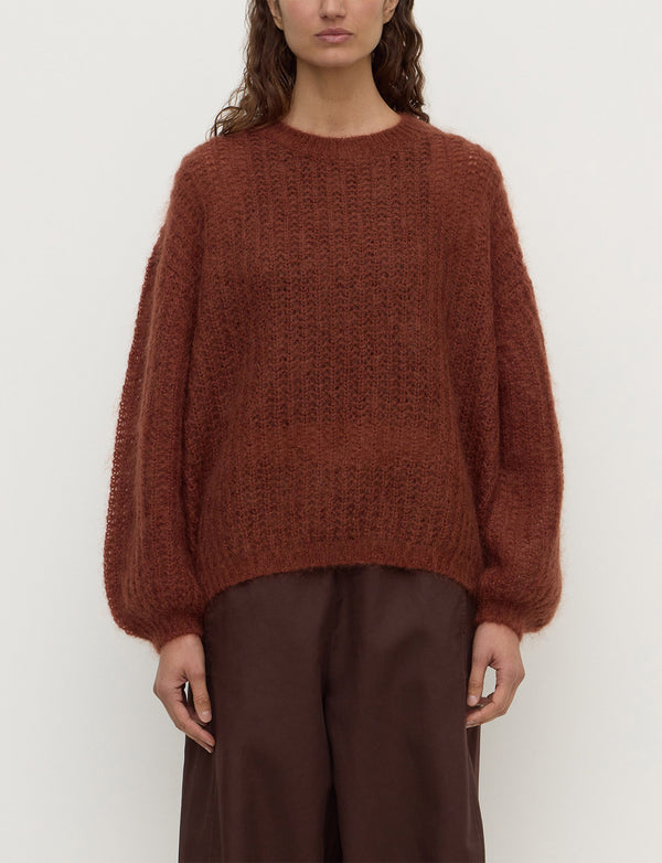 Assembly Label - Tulsa Mohair Knit - Burnt Amber