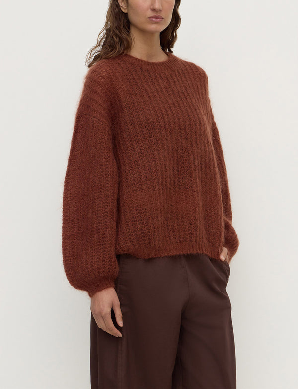 Assembly Label - Tulsa Mohair Knit - Burnt Amber