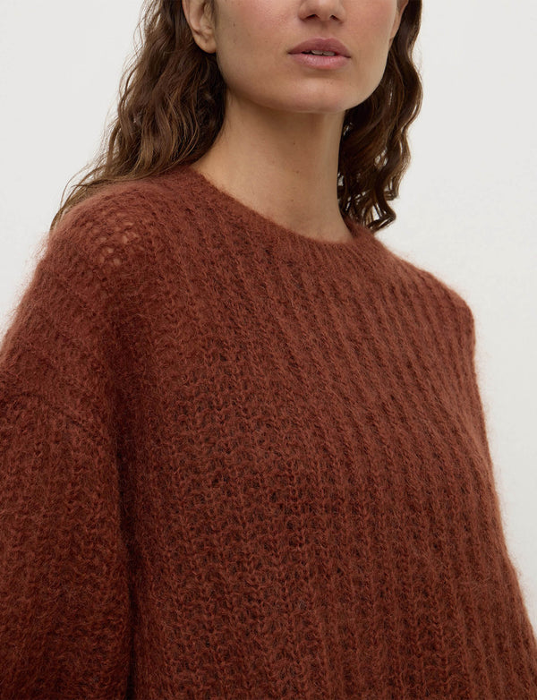 Assembly Label - Tulsa Mohair Knit - Burnt Amber