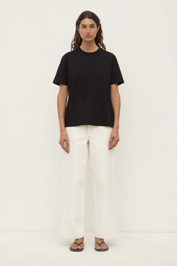 Assembly Label - Womens Organic Base Tee - Black
