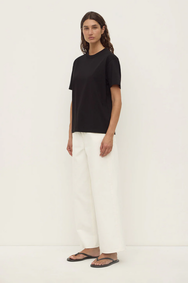 Assembly Label - Womens Organic Base Tee - Black