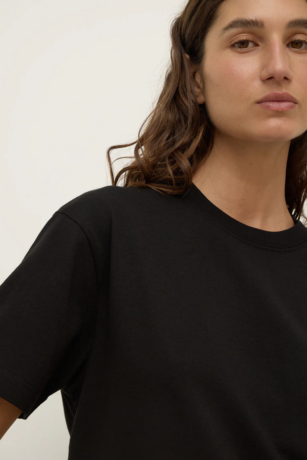 Assembly Label - Womens Organic Base Tee - Black
