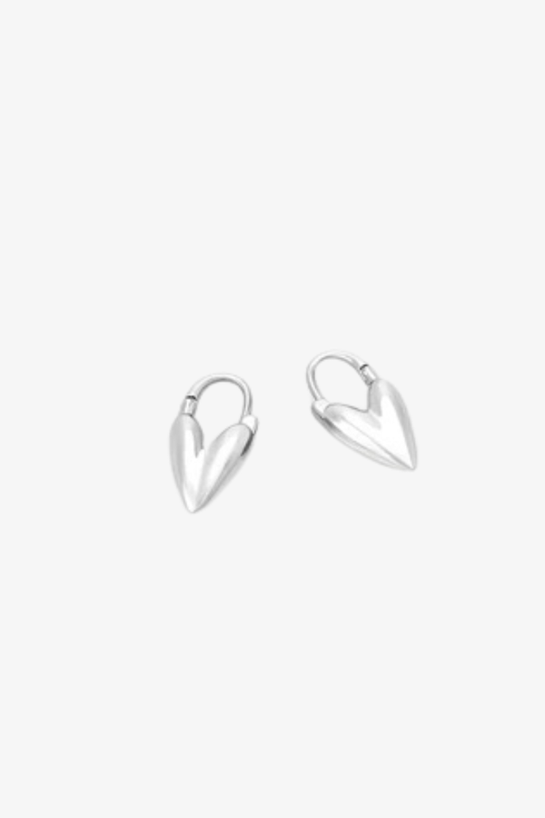 Zafino - Jess Heart Hoop - Silver