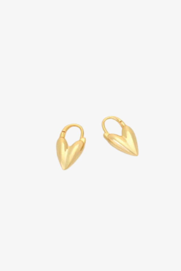 Zafino -Jess Heart Hoop - Gold