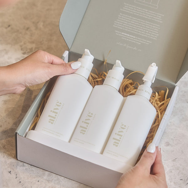 Al.ive - Dish-Wash-Bench Trio - Lemon Myrtle & Honeydew