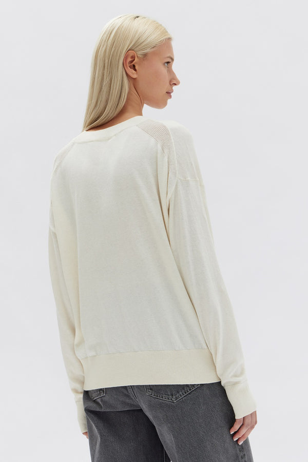 Assembly Label - Cotton Cashmere Lounge Sweater - Cream