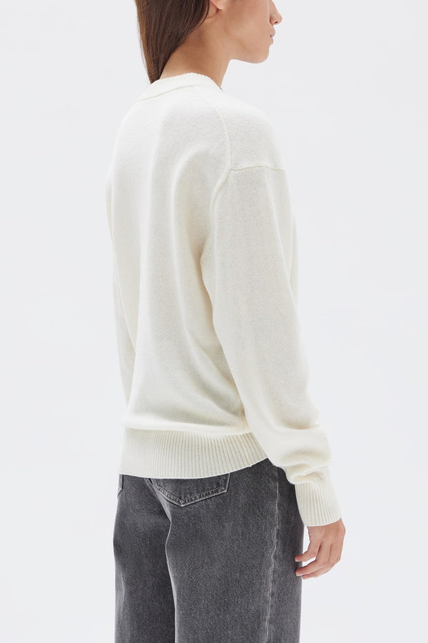 Assembly Label - Pax Wool Knit - Cream/Red