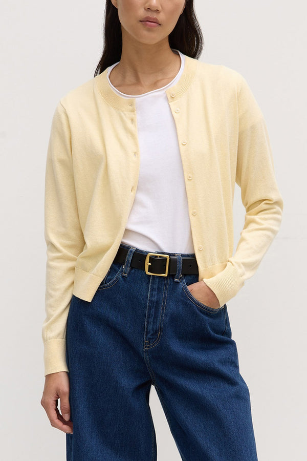 Assembly Label - Semra Cotton Cashmere Cardigan - Chamomile