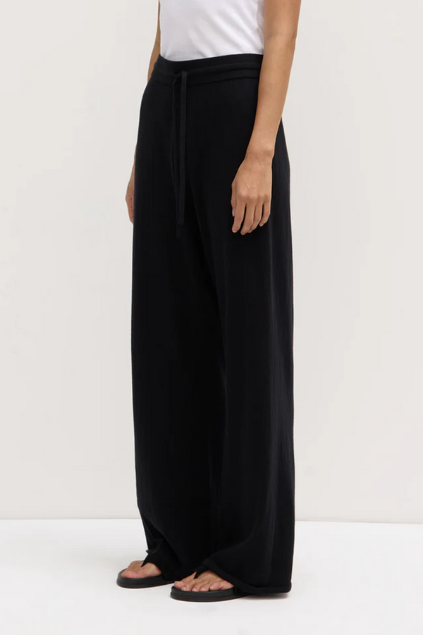 Assembly Label - Cotton Cashmere Lounge Pant - Black