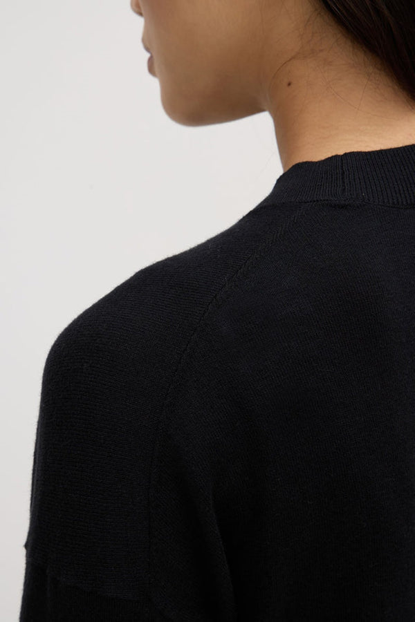 Assembly Label Cotton Cashmere Lounge Sweater - Black