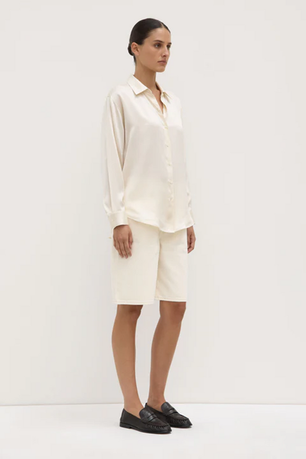 Assembly Label - Pippa Silk Shirt - Cream