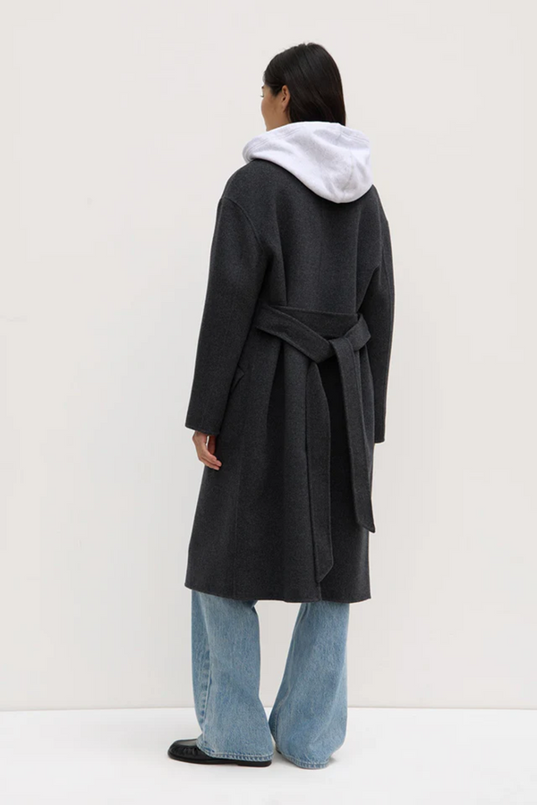 Assembly Label - Sadie Single Breasted Coat - Charcoal Marle
