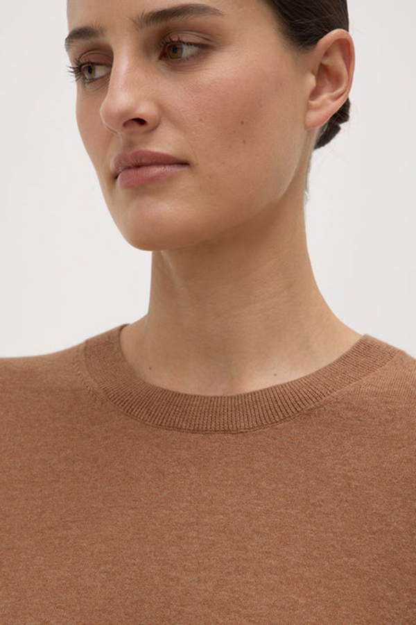 Assembly Label - Vanya Cotton/Cashmere Tee - Bronze
