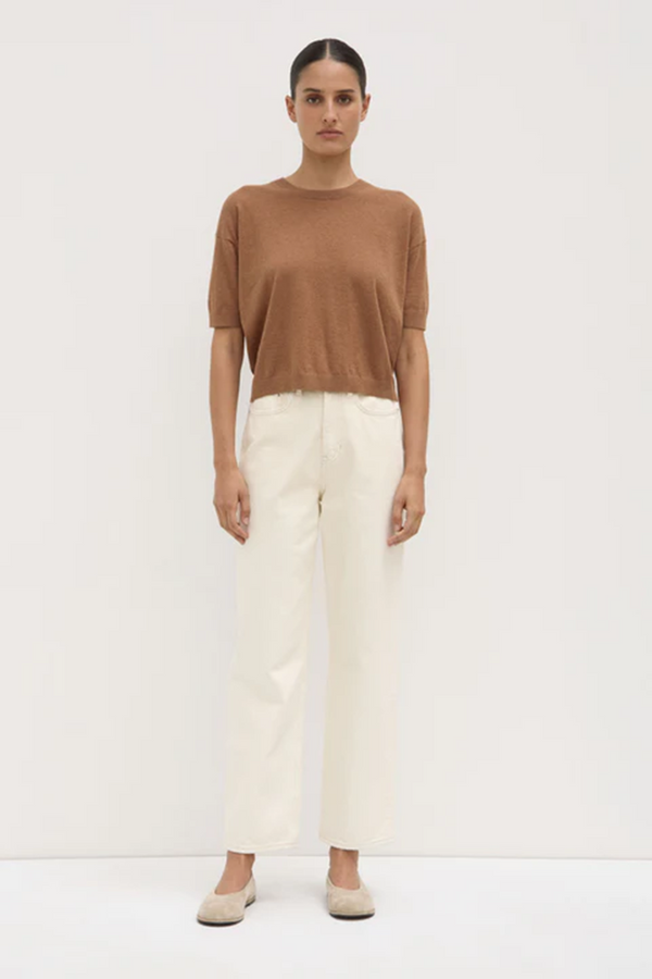 Assembly Label - Vanya Cotton/Cashmere Tee - Bronze