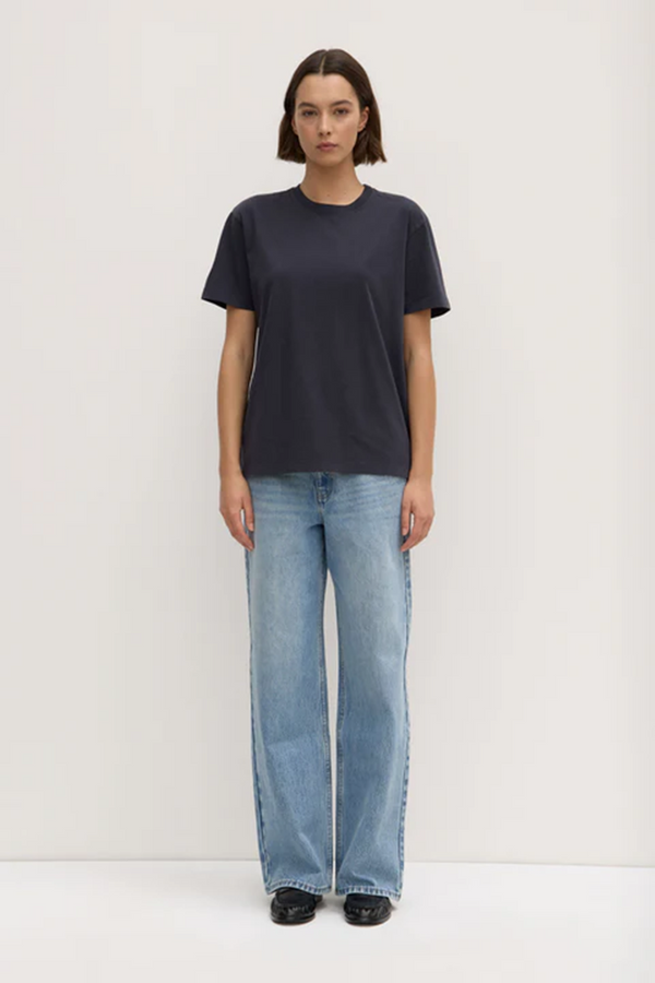 Assembly Label - Organic Base Tee - True Navy