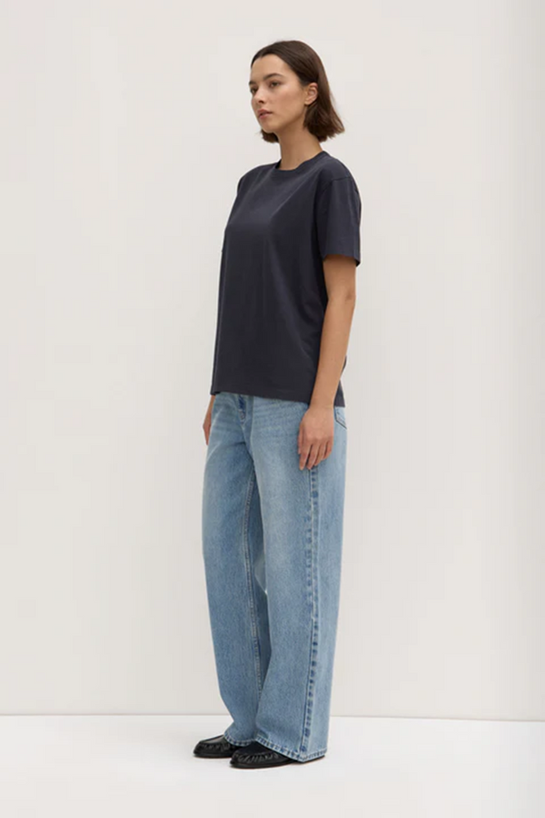 Assembly Label - Organic Base Tee - True Navy