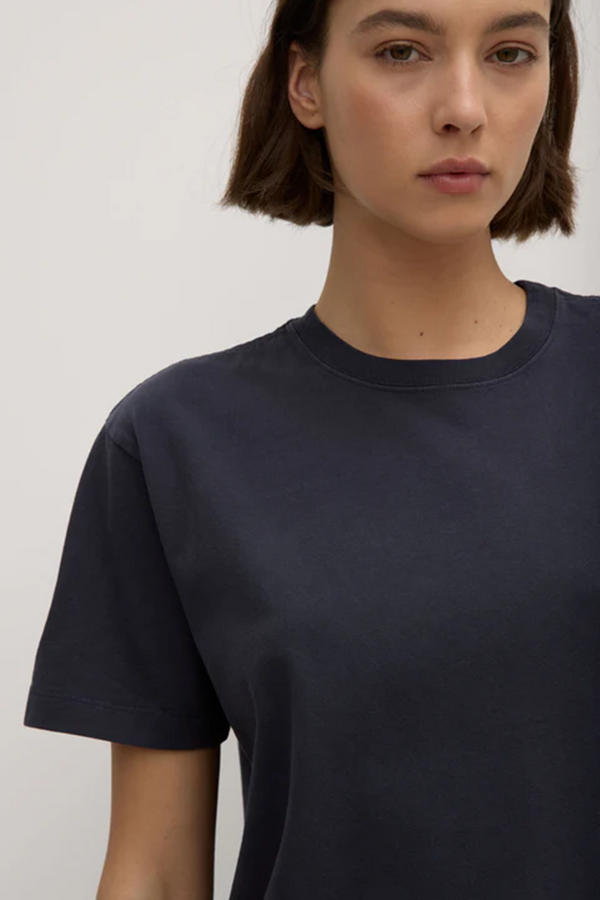 Assembly Label - Organic Base Tee - True Navy