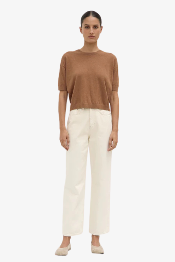 Assembly Label - Vanya Cotton/Cashmere Tee - Bronze