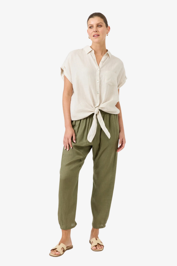 Eb & Ive - Studio Tie Shirt One Size - Tusk