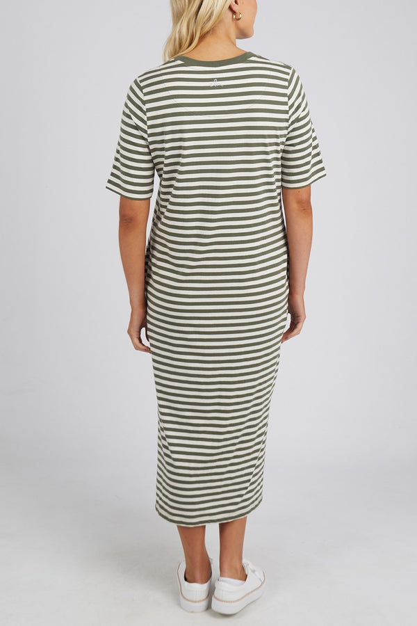 Elm - Merry Tee Dress - Clover & Pearl Stripe