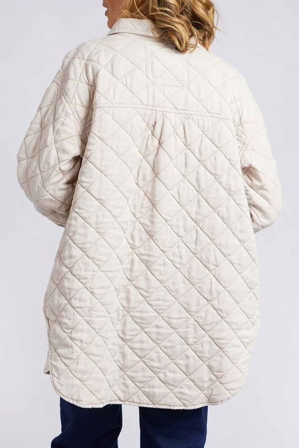 Elm - Katie Quilted Shacket - Oat