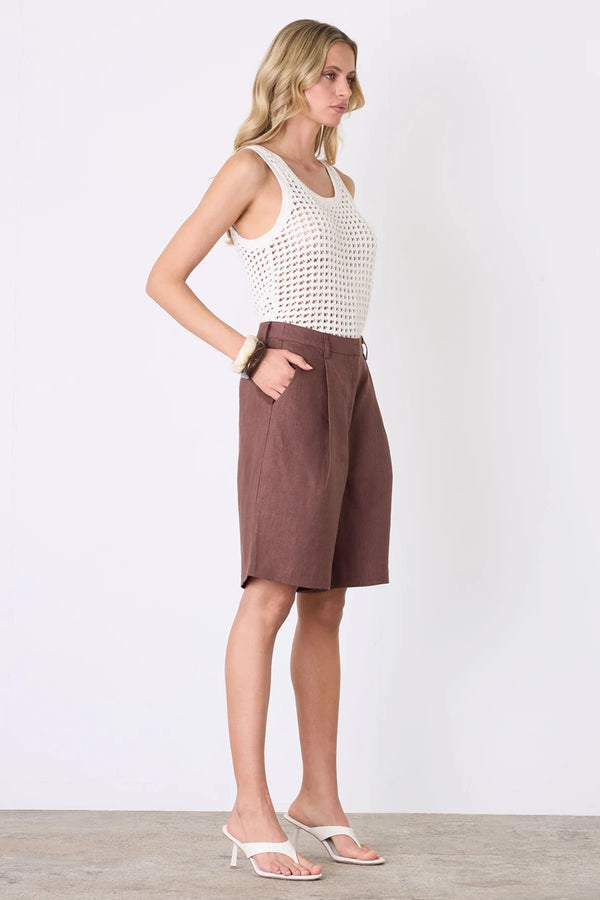 Esmaee - Harbour Knit Tank - Pearl