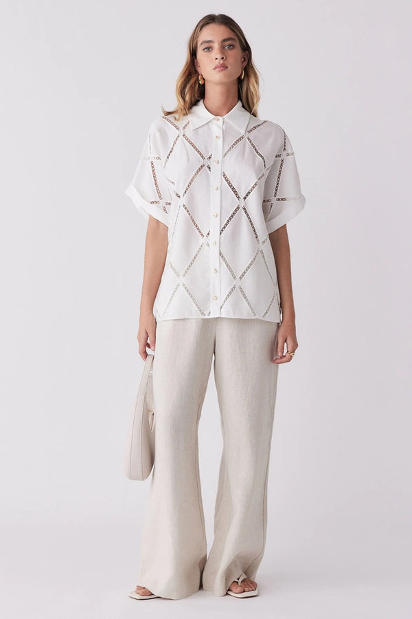 Esmaee - Thousand Miles Shirt - White